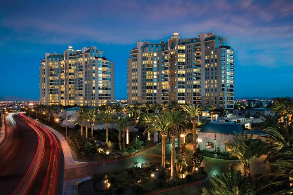 Queensridge Luxury Development at night